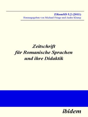 cover image of Zeitschrift für Romanische Sprachen und ihre Didaktik
